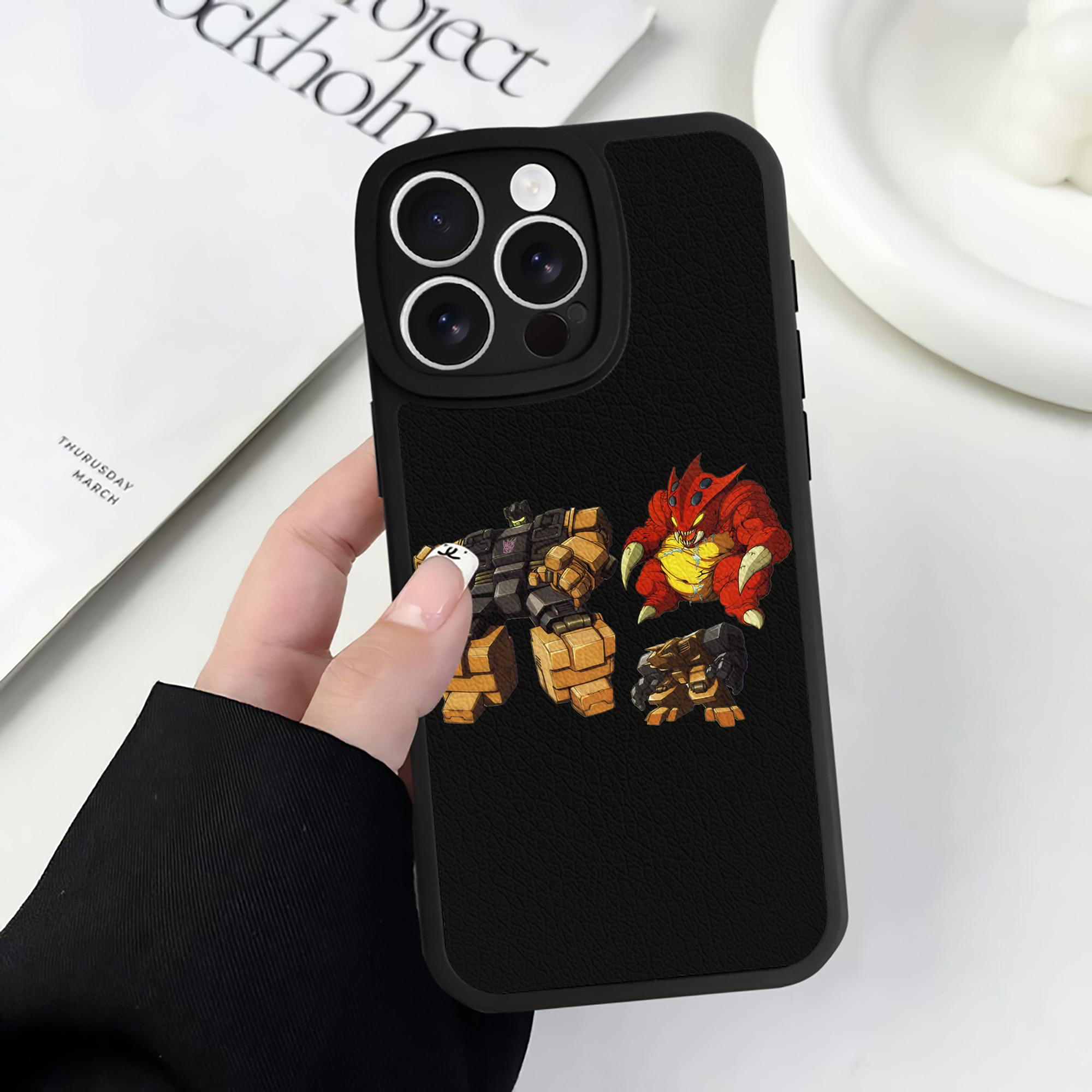 （画像用）  【iPhone 16シリーズ対応】シリコンスマホケース（レザー調） 材質：シリコン